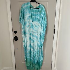 Green Dragon Aqua Tie-Dye Dress